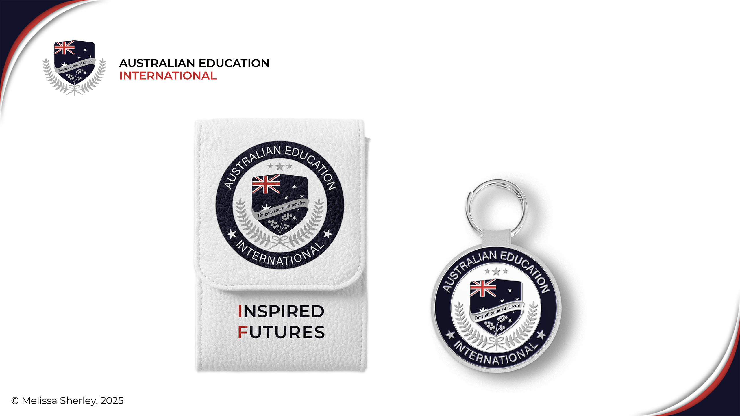 Keychain and protective pouch by Melissa Sherley