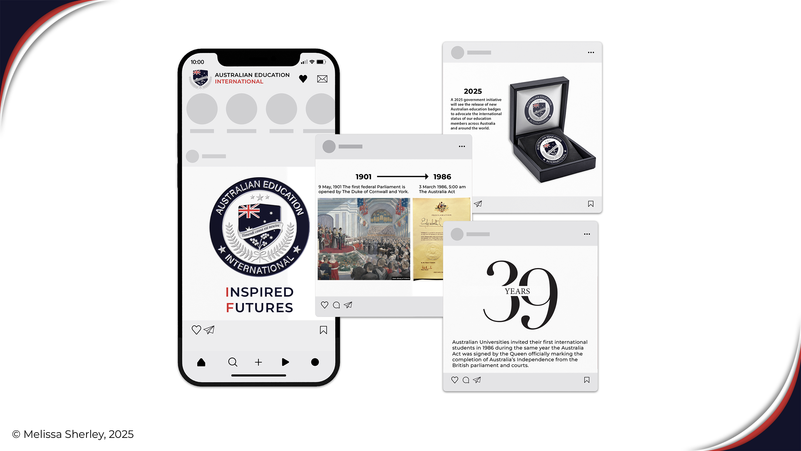 Social media posts by Melissa Sherley