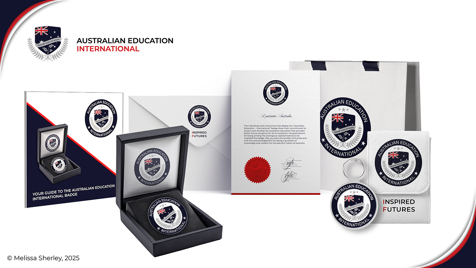 Australian Education International design by Graphic Designer Melissa Sherley