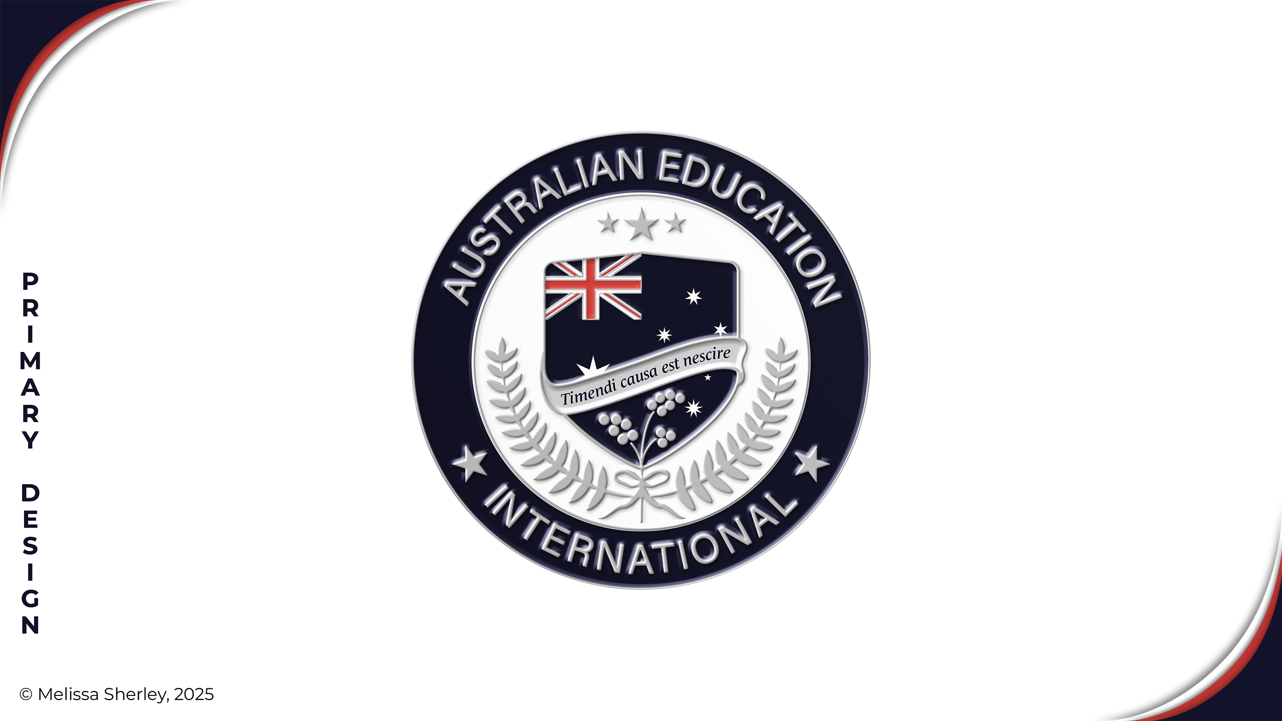 The AEI badge design By Melissa Sherley