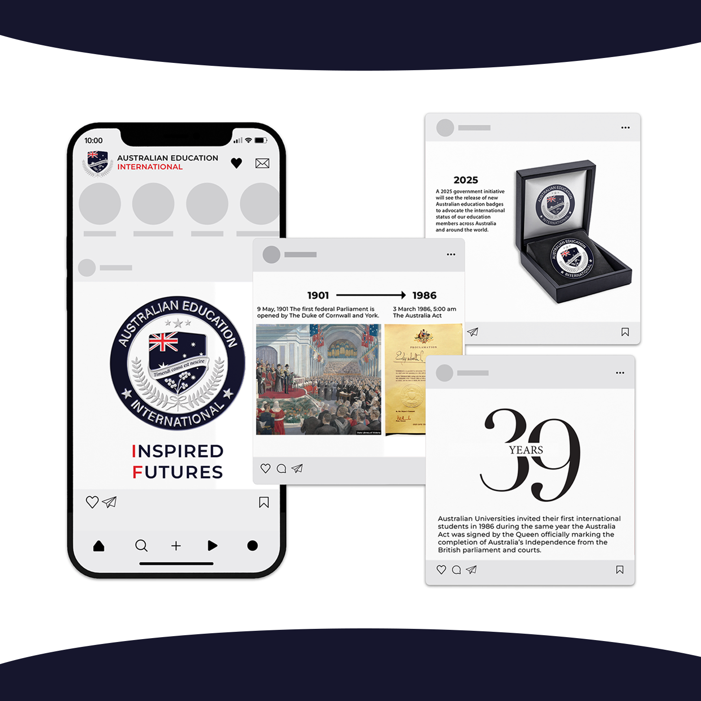 Australian Education International by Graphic Designer Melissa Sherley