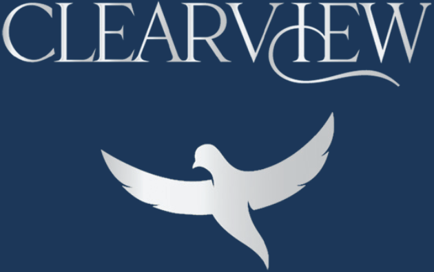 ClearView logo design by Graphic Designer, Melissa Sherley