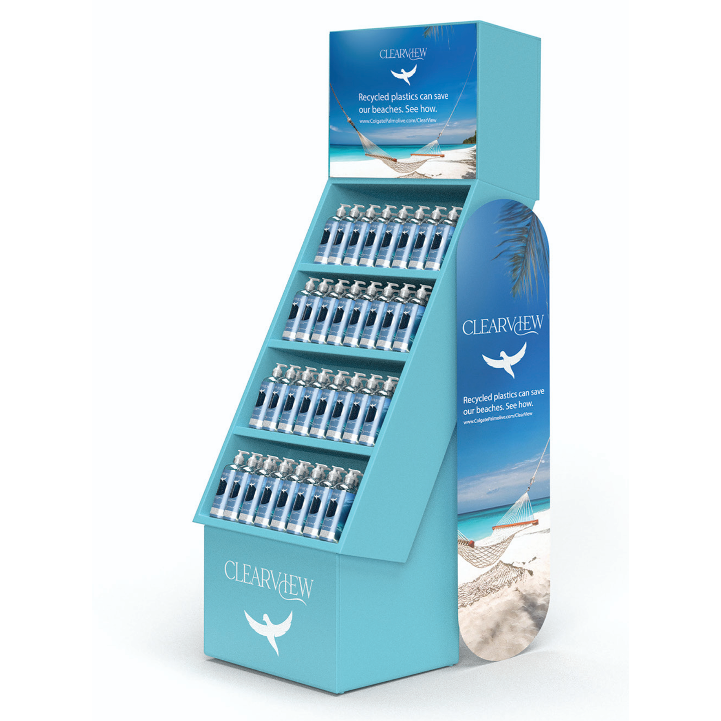 ClearView Point Of Sale Merchandising design by Graphic Designer Melissa Sherley
