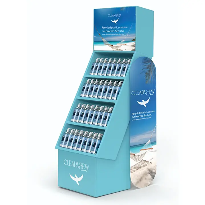 ClearView Point Of Sale Merchandising design by Graphic Designer Melissa Sherley