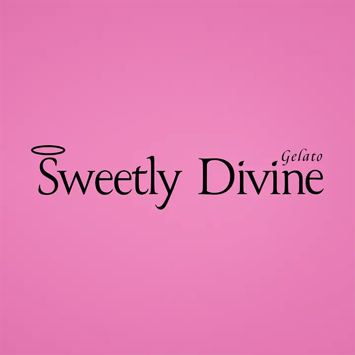 Sweetly Divine Gelato logo design by Graphic Designer Melissa Sherley